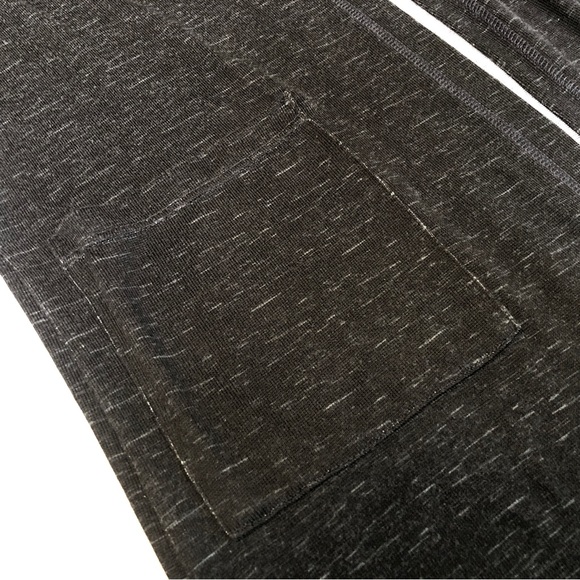 Ladies Maxi, Lightweight, Stretch Jersey Duster Robe, Open Front, Med, Dark Gray - Picture 6 of 11